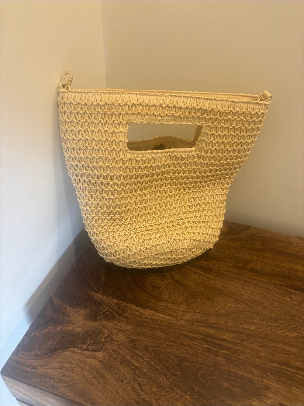 Universal Thread Cream Woven Tote